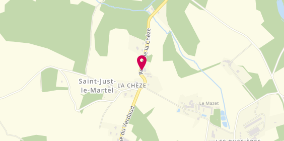 Plan de ARG Menuiserie, 3 Route de la Cheze, 87590 Saint-Just-le-Martel