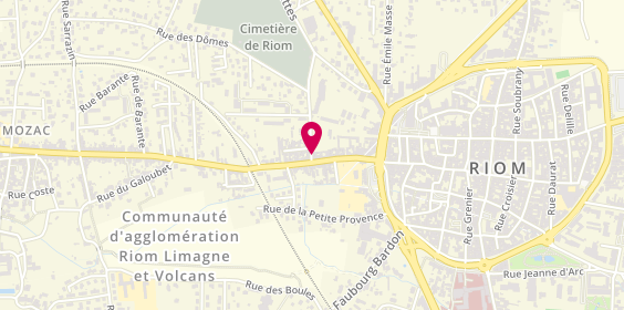 Plan de Amr Fermetures, 1 Rue des Charmettes, 63200 Riom