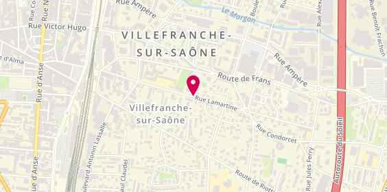 Plan de Entreprise Yigit, 467 Rue Lamartine, 69400 Villefranche-sur-Saône