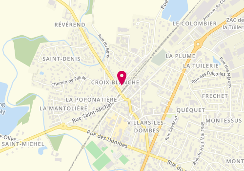 Plan de Fc Menuisier Agenceur, 108 Rue de la Bresse, 01330 Villars-les-Dombes