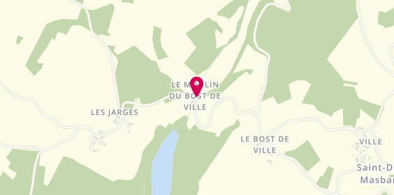 Plan de CHAMBRAUD Pascal, Leyrenne 3 Moulin du Bost de Ville, 23400 Saint-Dizier-Leyrenne