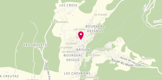 Plan de MOENNE-LOCCOZ Flavien Albert, 100 Route du Bourgeal Dessus, 74130 Brizon