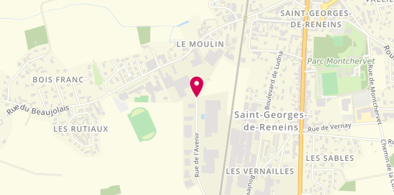 Plan de Alexandre Brosse Agencement d'Ouvertures, Les Vernailles Ouest 560 Rue Avenir, 69830 Saint-Georges-de-Reneins