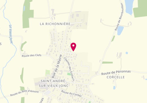 Plan de Mon Grand Menuisier, 16 domaine des Coquelicots, 01960 Saint-André-sur-Vieux-Jonc