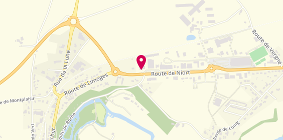 Plan de Ébénisterie Augereau, 16 Route de Niort, 86400 Savigné