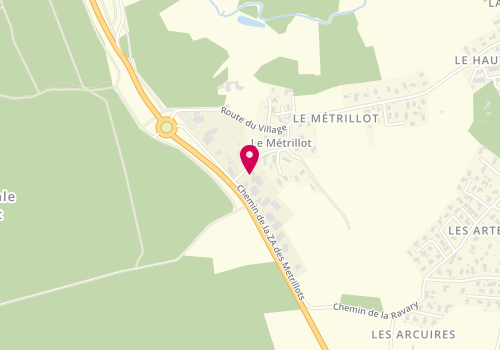 Plan de Menuiserie Patrick Boully, 70 Chemin des Metrillots, 01250 Montagnat