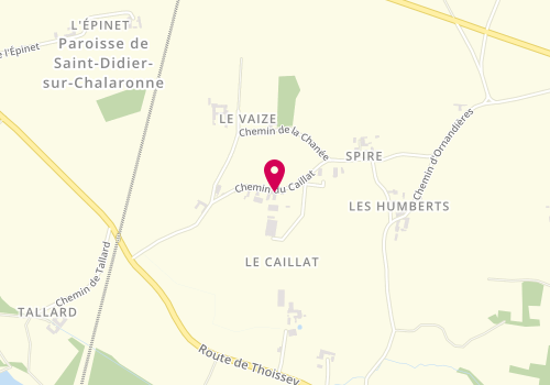 Plan de JH Agencement, 676 au Caillat, 01140 Saint-Étienne-sur-Chalaronne