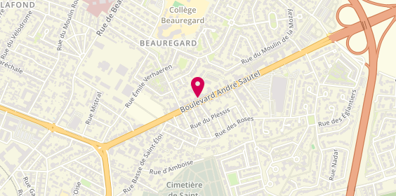 Plan de Art et Fenetre, 2 Rue Rene Michaud
93 Boulevard Andre Sautel, 17000 La Rochelle