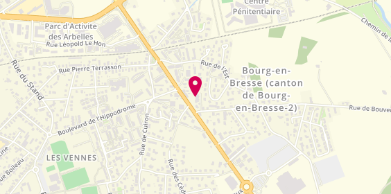 Plan de Elite Fermetures, 105 Boulevard de Brou, 01000 Bourg-en-Bresse