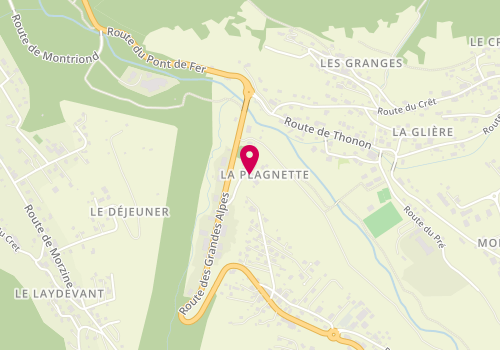 Plan de PORTE Léo Menuiserie, 140 chemin de la Plagnette, 74110 Montriond
