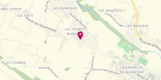 Plan de Brice Goutelle Menuiserie, 2 Lotissement Cascade, 71570 La Chapelle-de-Guinchay