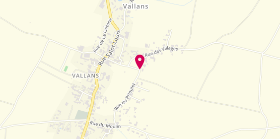 Plan de Nouzille Nicolas, 28 Rue Villages, 79270 Vallans