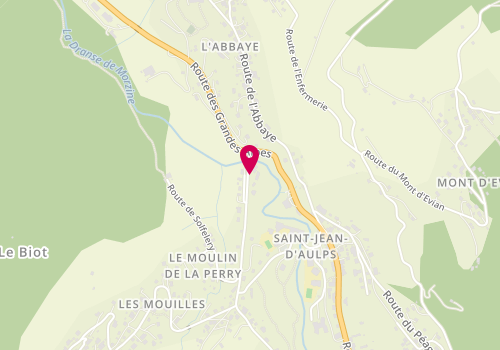 Plan de CONFORTBOIS Menuiserie Agencement, 65 Route de la Moussiere d'En Haut, 74430 Saint-Jean-d'Aulps