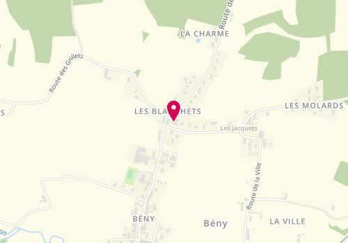 Plan de Menuiserie Jacquet, 32 Route Croix Carrée, 01370 Bény