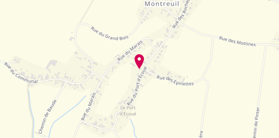 Plan de Trouillard Menuiserie, 34 Rue du Port d'Écoué, 85200 Montreuil