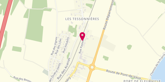 Plan de AMSH Fermetures, 80 Rue Pasteur, 71260 Fleurville