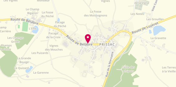Plan de BLAIRE Joël, 16 Route de Belabre, 36370 Prissac