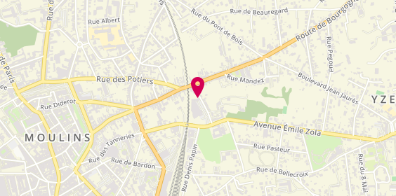 Plan de MBM Menuiseries, 9 Rue de Foulet, 03000 Moulins