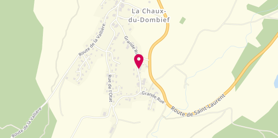 Plan de Chalet & Menuiserie du Dombief, 43 Bis Grande Rue, 39150 La Chaux-du-Dombief