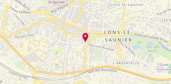 Plan de Luxance, 8 Rue Rouget de Lisle, 39000 Lons-le-Saunier