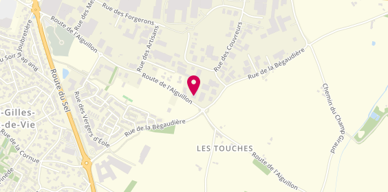 Plan de YR Menuiserie, 37 Route de l'Aiguillon, 85800 Saint-Gilles-Croix-de-Vie