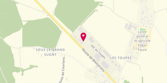 Plan de Bernard Fieux Aluminium, Z.A.C des Toupes
6 Route de Bletterans, 39570 Montmorot