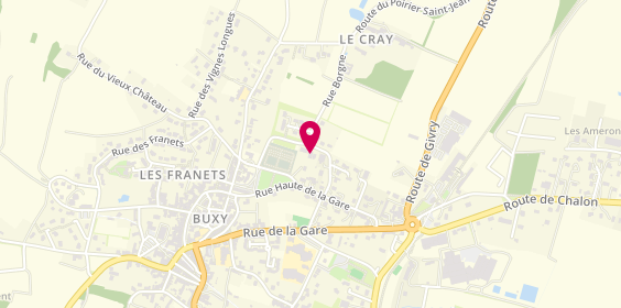 Plan de La Buxynoise de Menuiserie, 7 Rue Borgne, 71390 Buxy