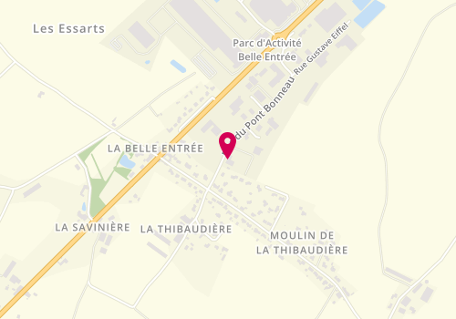 Plan de Menuisier charpentier Damien Roulet Les Essarts, 11 Rue du Pont Bonneau, 85140 Essarts-en-Bocage