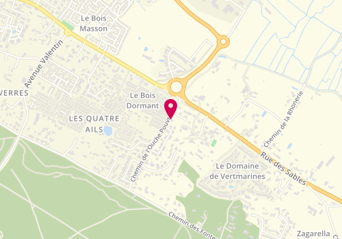 Plan de Menuiserie Générale Simoneau, 62 chemin de l'Ouche Pouvreau, 85160 Saint-Jean-de-Monts