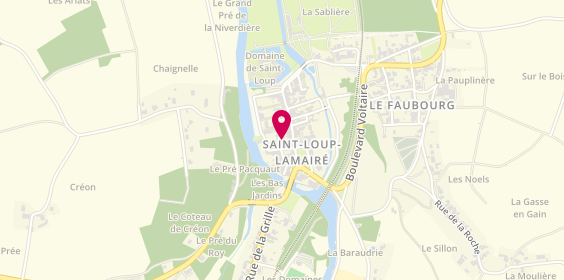 Plan de AMBC Menuiserie - Agencement - Décoration intérieure, 17 Rue Sainte-Catherine, 79600 Saint-Loup-Lamairé