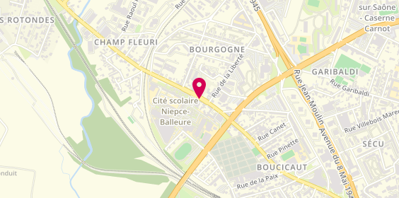 Plan de SARL Malbec, 131 Avenue Boucicaut, 71100 Chalon-sur-Saône