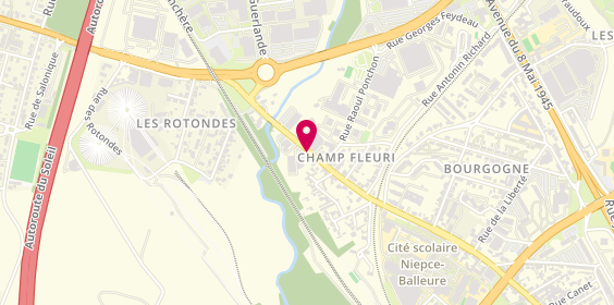 Plan de Menuiserie Moncharmont, 177 avenue Boucicaut, 71100 Chalon-sur-Saône