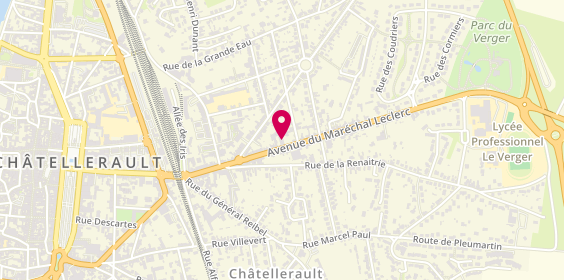 Plan de La Boutique du Menuisier, 55 avenue du Maréchal Leclerc, 86100 Châtellerault