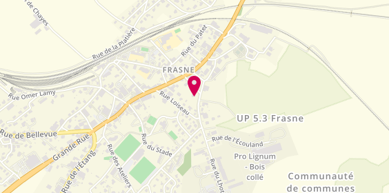 Plan de Miroiterie des Sapins, 6 Rue du Lhotaud, 25560 Frasne