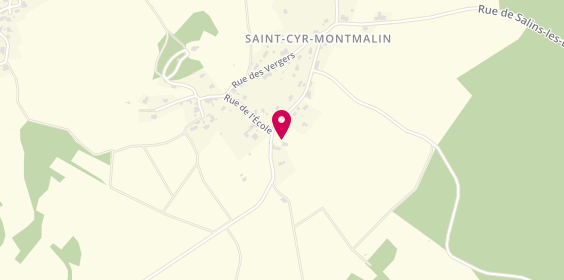 Plan de GM Multiservices / Gmjuraloc, 10 Bis Route De
Rue de Salins Les Bains, 39600 Saint-Cyr-Montmalin