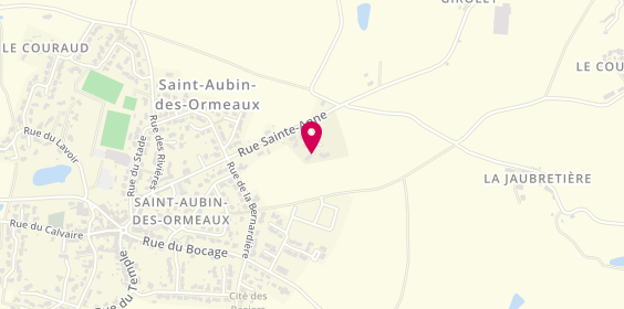 Plan de AJ Menuiserie, impasse de l'Espérance, 85130 Saint-Aubin-des-Ormeaux