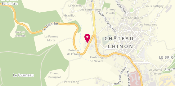 Plan de Menuiserie Perraudin, 52 Route de Nevers, 58120 Château-Chinon (Campagne)