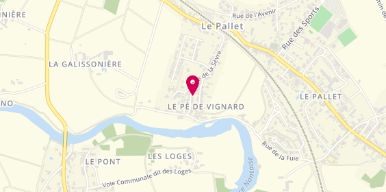 Plan de LIEVRE Laurent, 8 Rue du Coteau, 44330 Le Pallet