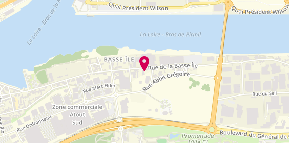 Plan de M.V.S Menuiserie - Vitrerie - Serrurerie, 105 Rue de la Basse Île, 44400 Rezé