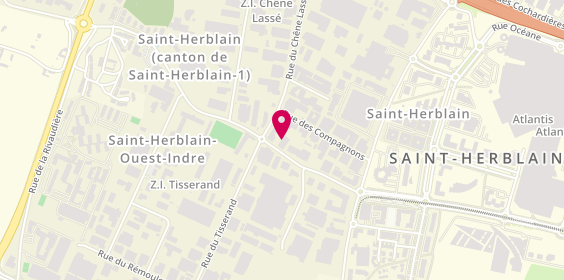 Plan de MENUISERIE THIREAU Fabricant et Poseur, 10 Rue du Charron, 44800 Saint-Herblain