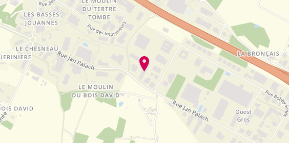 Plan de Menuiserie Christophe Bonnet, 21 Rue Jan Palach, 44800 Saint-Herblain