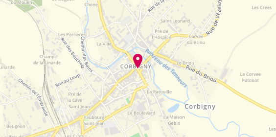 Plan de Fenetrier Veka - Fcs, 9 Place de L&#039;Hotel de Ville, 58800 Corbigny