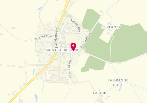 Plan de Entreprise Didier Jarry, 12 Rue Commerce Sainte Christine, 49120 Chemillé-en-Anjou