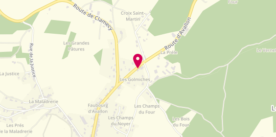 Plan de HENRY Michel, 102 Route Avallon, 58140 Lormes