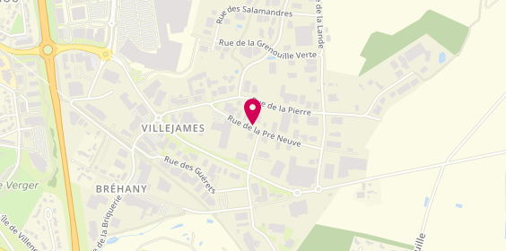 Plan de Menuiseries Roussel, parc d'Activites de Villejames 11 Rue Prée Neuve, 44350 Guérande