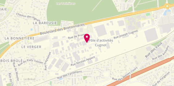 Plan de Menuiserie DELALANDE, 17 Rue Joseph Cugnot, 37300 Joué-lès-Tours