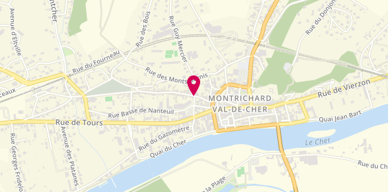 Plan de SIMONNEAU François, Montrichard 14 Rue Faubourg de Nanteuil, 41400 Montrichard-Val-de-Cher