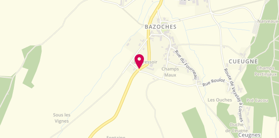 Plan de Etablissements Menuiserie Jeannin, 11 Route de Corbigny, 58190 Bazoches