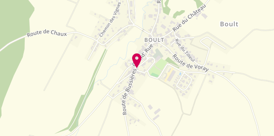Plan de BOILLOT Régis, 2 Route de Bussières, 70190 Boult