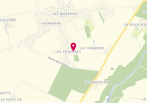 Plan de Baullard Menuiserie, 337 Les Thivières, 44521 Couffé
